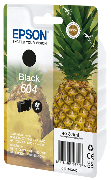 ink 604 pineapple 3.4ml bk sec