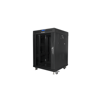 Miniatura 1 de ARMARIO LANBERG RACK 19" 15U 600X600 FLAT PACK NEGRO PUERTA CRISTAL CON LCD