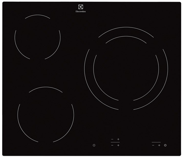 VITROCERAMICA INDEPENDIENTE RADIANTES ELECTROLUX EHF6231IOK 3 ZONAS COCCION ANCHO 60 CM