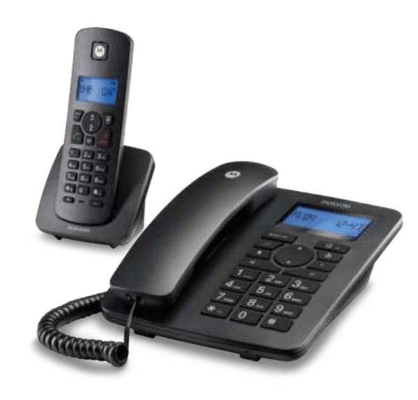 MOTOROLA C4201 Telefono Combo Fijo + DECT Negro