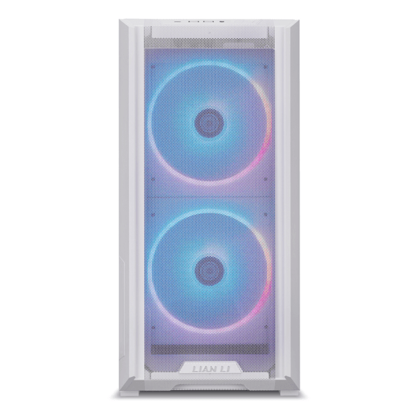lian li  lancool 216 rgb transparente, blanco
