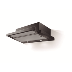 CAMPANA TELESCOPICA MEPAMSA SUPERLINE GLASS 60 NEGRA ANCHO 60 CM NEGRA