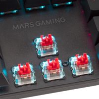 Miniatura 6 de TECLADO MECANICO MARS GAMING MK422 EN ITALIANO BLACK SWITCH ROJO PR DE 100Hz ANTI-GHOSTING AVANZADO ILUMINACION RGB