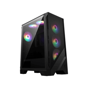 Caja MSI  MAG FORGE 120A AIRFLOW RGB Negro, Transparente