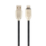CABLE DE DATOS Y CARGA GEMBIRD 8 PINES DE CAUCHO PREMIUM, 2M, NEGRO