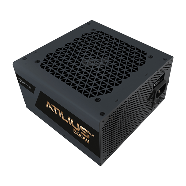 Fuente Alimentación 500W UNYKA ATX Atilius 2.0 Black 500W 80+ Bronze 80 PLUS Bronze Non-Modular Negro