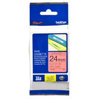 TZE-451 LAMINATED TAPE 24MM 8M BLACK ON R ED
