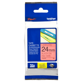 TZE-451-LAMINATED-TAPE-24MM-8M-BLACK-ON-R-ED