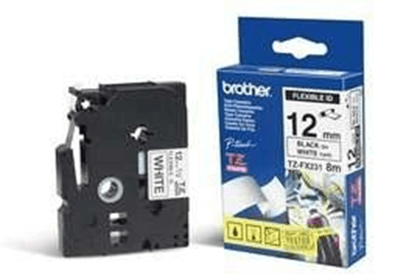 Tape/12mm black on white f P-Touch