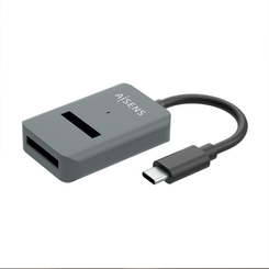 Aisens USB-C Dock M.2 Sata/Nvme-Usb3.1 Gen2 Gris