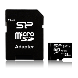 SILICON POWER TARJETA MICRO SD 128GB CON ADAPTADOR UHS-1 ELITE C10