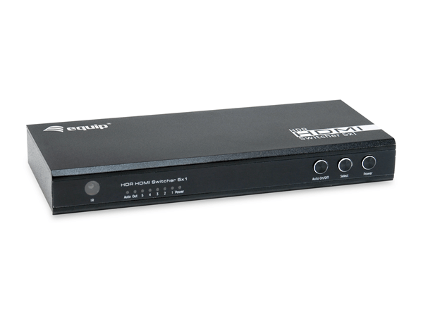 SWITCH HDMI 2.0 4K 5x1 ALIMENTACION POR USB EQUIP