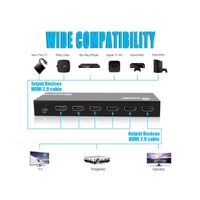 Miniatura 4 de SWITCH HDMI 2.0 4K 5x1 ALIMENTACION POR USB EQUIP