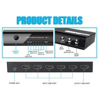 Miniatura 5 de SWITCH HDMI 2.0 4K 5x1 ALIMENTACION POR USB EQUIP