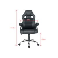 Miniatura 7 de SILLA DE OFICINA ERGONOMICA EQUIP COLOR NEGRO RECUBRIMIENTO PU DE ALTA CALIDAD DISE??O  651016