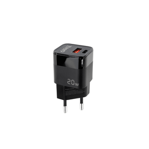 CARGADOR-PARED-USB-C-PD---USB-A-QC-20W-NEGRO