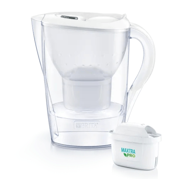 JARRA PURIFICADORA Y FILTRO BRITA MARELLA BLANCA 2F MXPRO