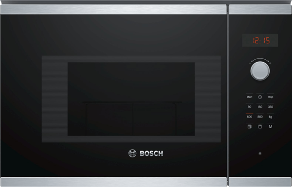 HORNO MICROONDAS INTEGRABLE BOSCH BEL523MS0 20 LITROS CON GRILL CRISTAL NEGRO
