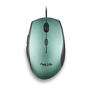 RATON NGS MOTH ICE OPTICO 1600DPI USB-C VERDE HIELO ERGONOMICO
