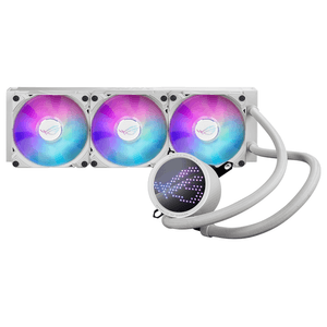 SISTEMA DE REFRIGERACION LIQUIDA ASUS PARA CPU ROG RYUO III 360 ARGB WHT,OLED DE COLOR,AURA SYNC RGB,VENTILADORES DE RADIADOR ROG DE 360 MM