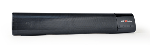barra de sonido gembird 2x 5w  bluetooth negro