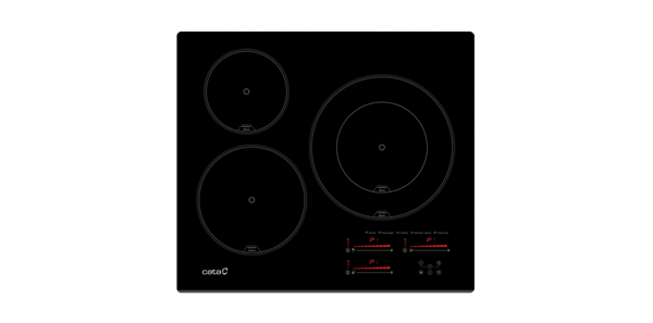 Cata Vitroceramica Induccion Insb 6028 Bk A 3 Zonas Coccion Ancho 60 Cm