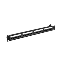 Miniatura 1 de PATCH PANEL LANBERG 24 PUERTOS 1U 19â? CAT.6A UTP NEGRO