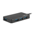 HUB NATEC SILKWORM USB-C 4 PUERTOS USB 3.0 NEGRO
