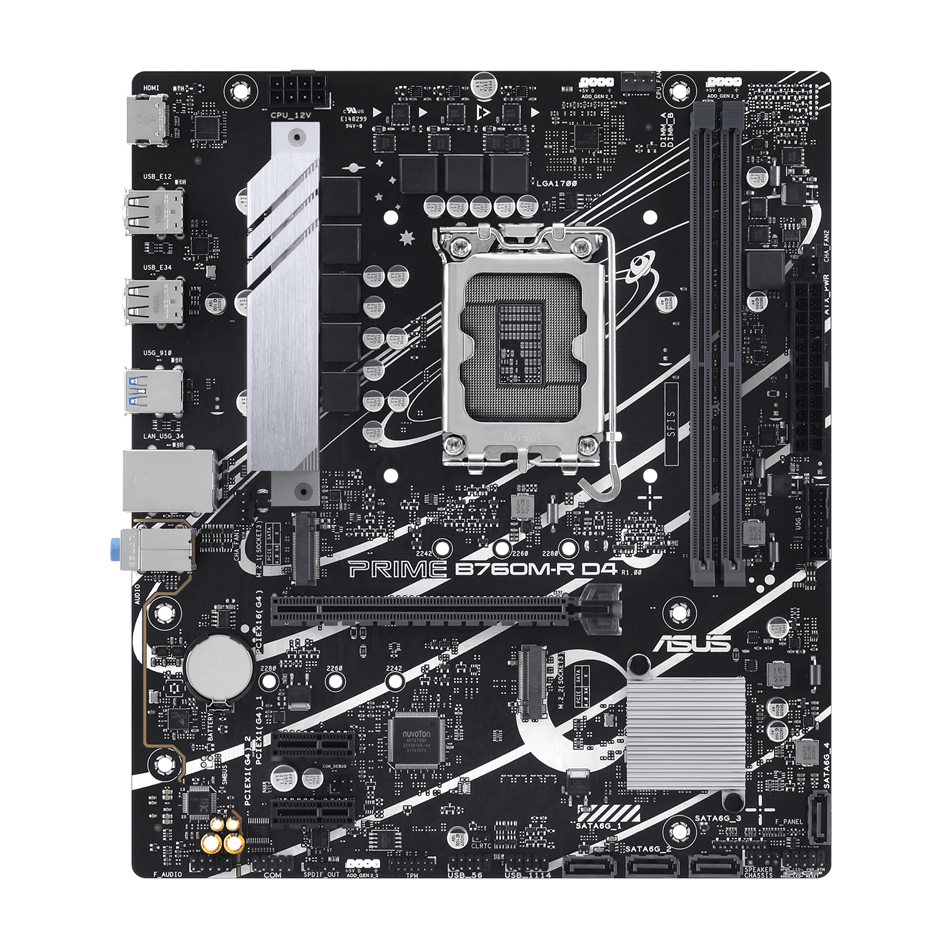Asus Intel PRIME B760M-R D4 LGA 1700