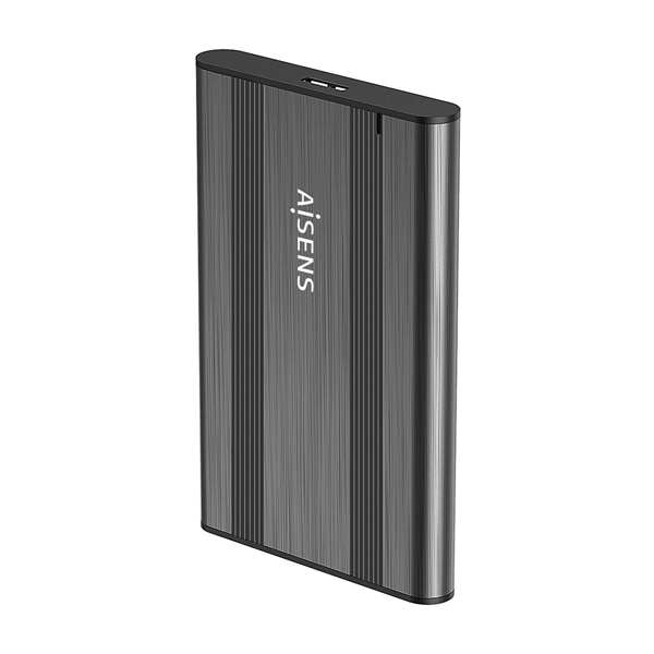aisens caja externa 2,5  9.5mm sata a usb 3.0 usb3.1 gen1, gris