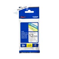 Miniatura 4 de CINTA LAMINADA BROTHER TEXTO NEGRO FONDO BLANCO 12mmx8m TZe231