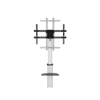 Miniatura 6 de SOPORTE PANTALLA DE SUELO CON RUEDAS EQUIP CON ESTANTE COLOR PLATA PARA PANTALLAS DE 37-86" Max. VESA 600x400 Max. 50Kg