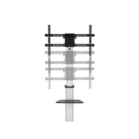 Miniatura 7 de SOPORTE PANTALLA DE SUELO CON RUEDAS EQUIP CON ESTANTE COLOR PLATA PARA PANTALLAS DE 37-86" Max. VESA 600x400 Max. 50Kg