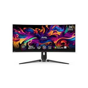 MONITOR GAMING MSI MAG 341CQP QD-OLED 34.18" QD-OLED/ 3440X1440 (UWQHD)/ 175HZ/ 0.03MS/  2 X HDMI/ USB-C / DP/ CURVO