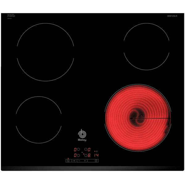vitroceramica independiente balay 3eb720lr 4 zonas coccion touch bise ancho 60 cm
