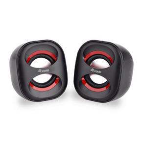 ALTAVOCES 2.0 EQUIP LIFE MINI  6W RMS COLOR NEGRO Y ROJO JACK 3.5