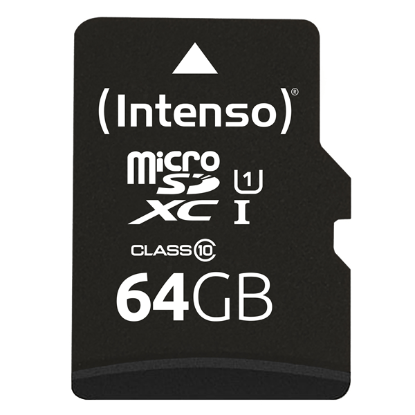 intenso 3423490 micro sd uhs-i premium 64gb c adap