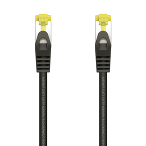 AISENS Cable De Red Latiguillo RJ45 LSZH Cat.7 600 MHz S/FTP PIMF AWG26, Negro, 1.0 m