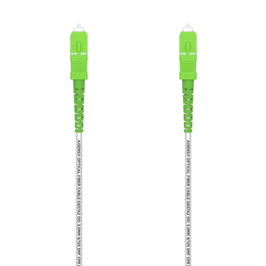 AISENS A152-0498 cable de fibra optica 10 m SC/APC G.657.A2 Blanco
