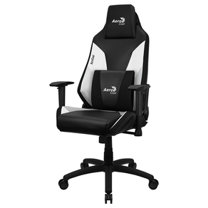 SILLA GAMER AEROCOOL ADMIRAL DISE�?O GAMING PROFESIONAL NEGRA CON DETALLES EN BLANCO SISTEMA AIR REPO
