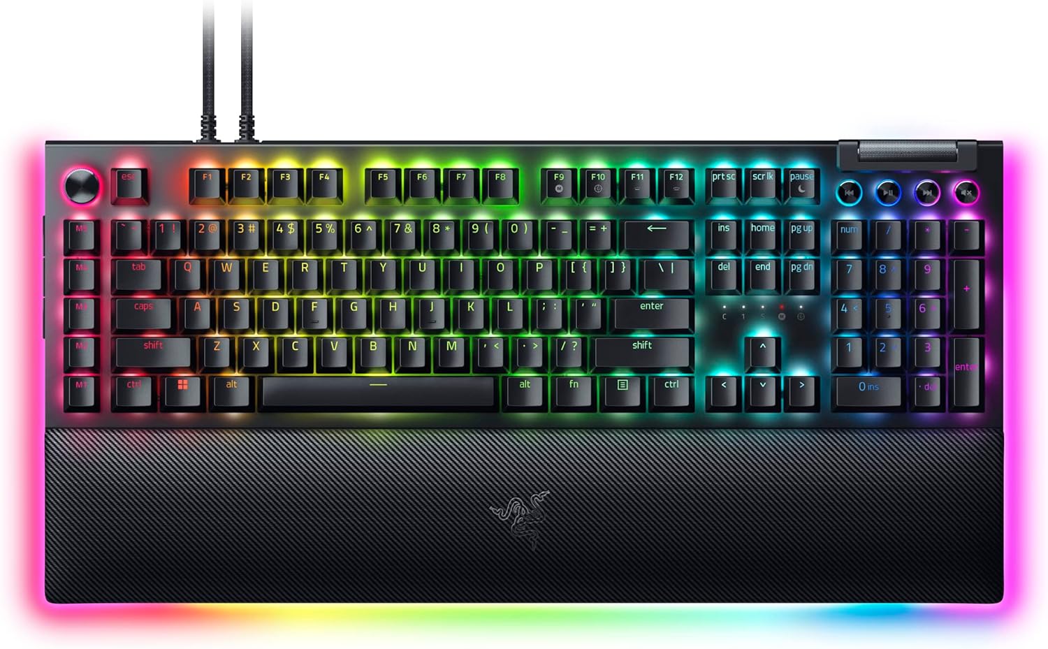 TECLADO GAMING RAZER BLACKWIDOW V4 PRO | GREEN SWITCH | LAYOUT USA