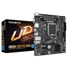 Placa-Intel--GIGABYTE-H610M-S2H-V3-DDR4-Placa-base---Compatible-con-procesadores-Intel-Core-14th-CPUs-4-1-1-Hybrid-Digital-VRM-up-to-3200MHz-DDR4-1xPCIe-3.0-M.2-GbE-LAN--USB-3.2-Gen-1-LGA-1700