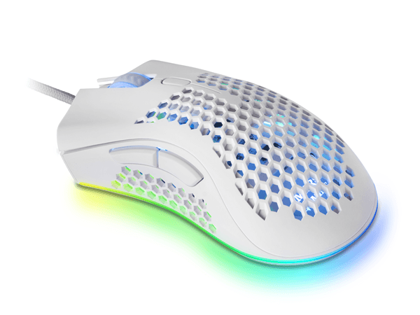 mas gaming ratón mmex 32000dpi 75g rgb white
