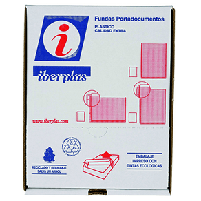 CAJA-50-FUNDAS-FORMATO-A3--U--PORTADOCUMENTOS-PVC-CRISTAL-150-MICRAS-IBERPLAS-86Q50