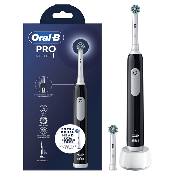CEPILLO DENTAL ELECTRICO BRAUN PRO 1 BLACK (EB50RX+EB60X)