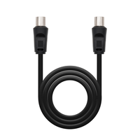 Miniatura 1 de CABLE ANTENA NANOCABLE COAXIAL MACHO A COAXIAL HEMBRA 1.8METROS NEGRO 10.26.0202