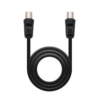 Miniatura 2 de CABLE ANTENA NANOCABLE COAXIAL MACHO A COAXIAL HEMBRA 1.8METROS NEGRO 10.26.0202
