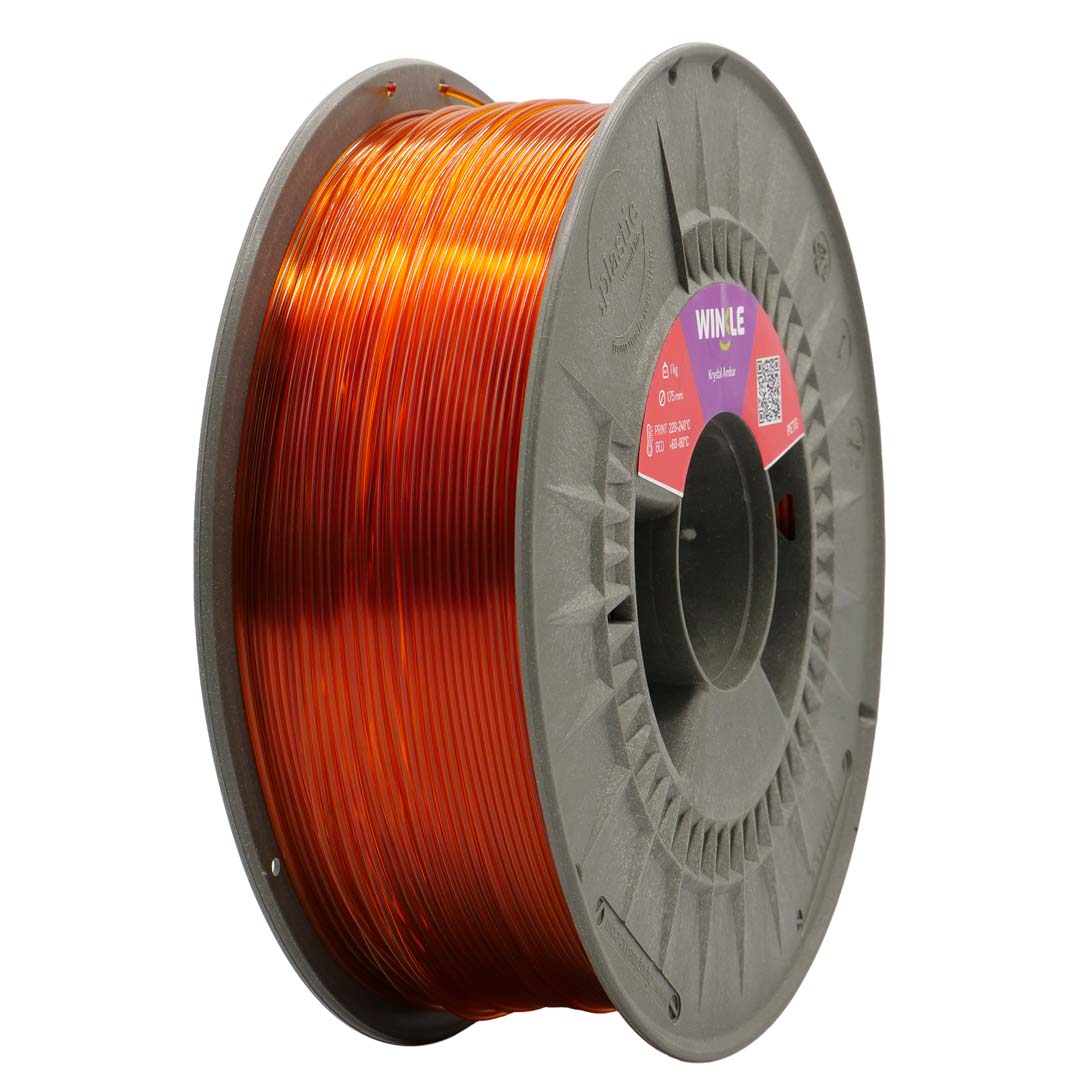 winkle filamento impresora 3d petg | color naranja ámbar | 1,75 mm. | 1000 gr.