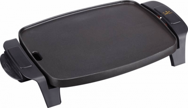 plancha para asar jata 1000w termostato regulable extraible bandeja salsera gr205