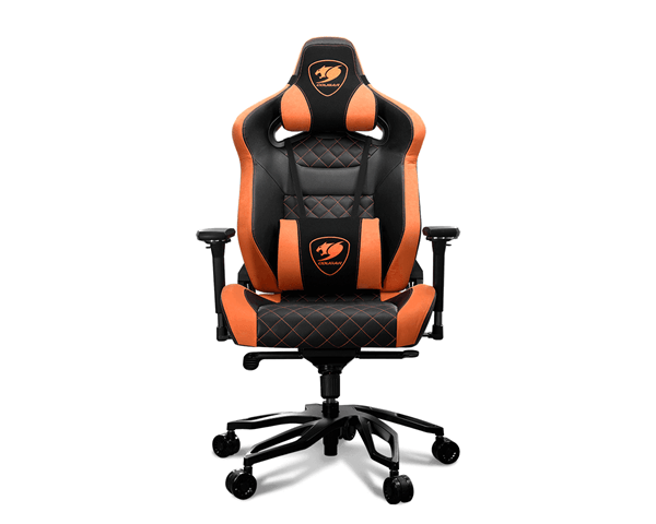 silla gaming cougar armor titan pro negro naranja